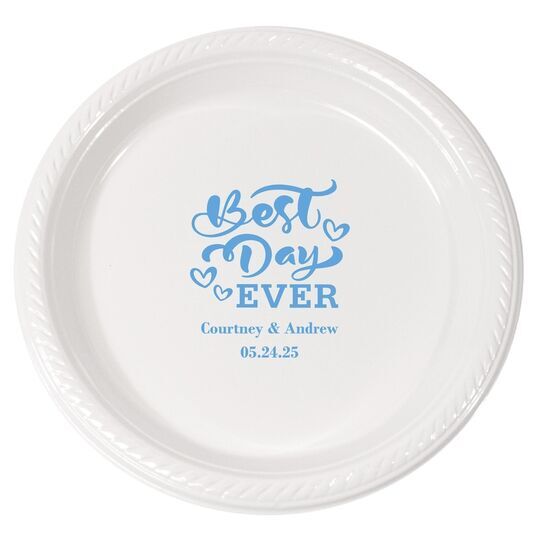 The Best Day Ever Plastic Plates